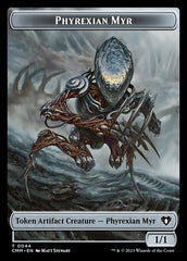 Bird // Phyrexian Myr Double-Sided Token [Commander Masters Tokens] | Lots Moore NSW