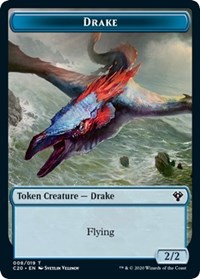 Drake // Insect (018) Double-Sided Token [Commander 2020 Tokens] | Lots Moore NSW