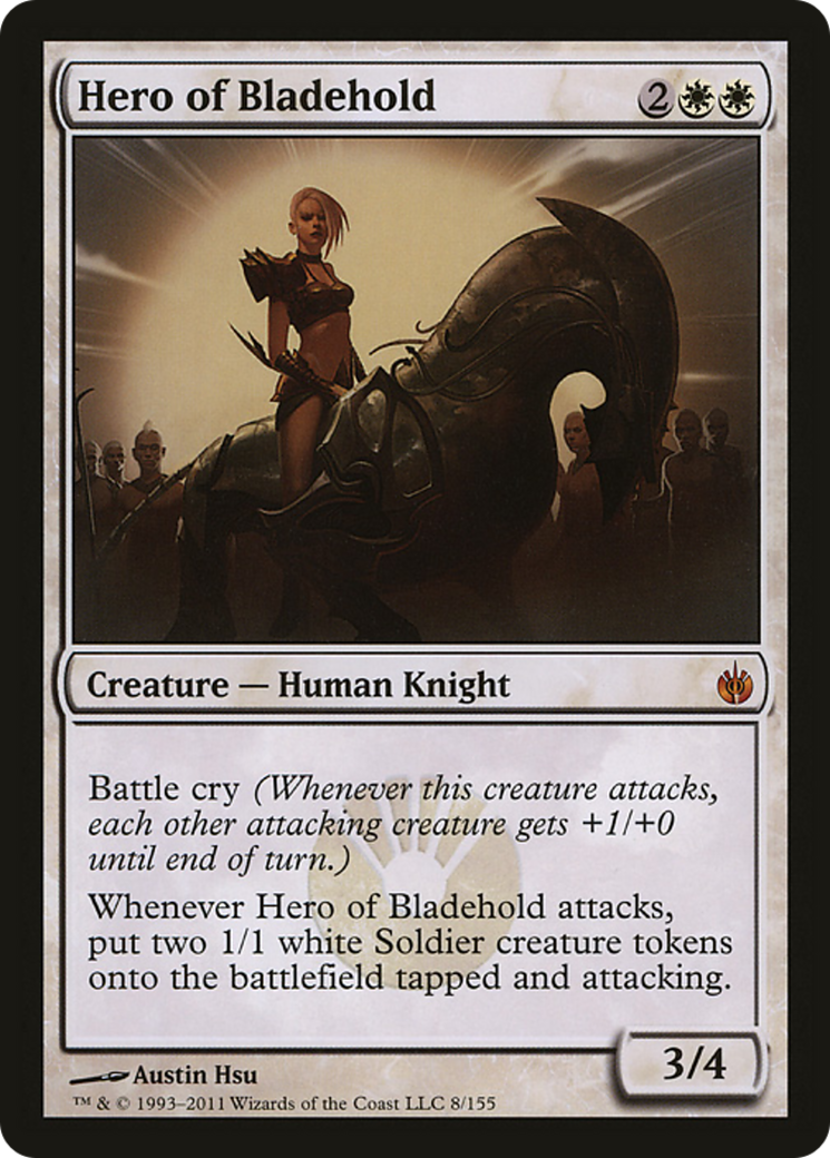 Hero of Bladehold (Mirrodin Besieged) (Oversized) [Oversize Cards] | Lots Moore NSW