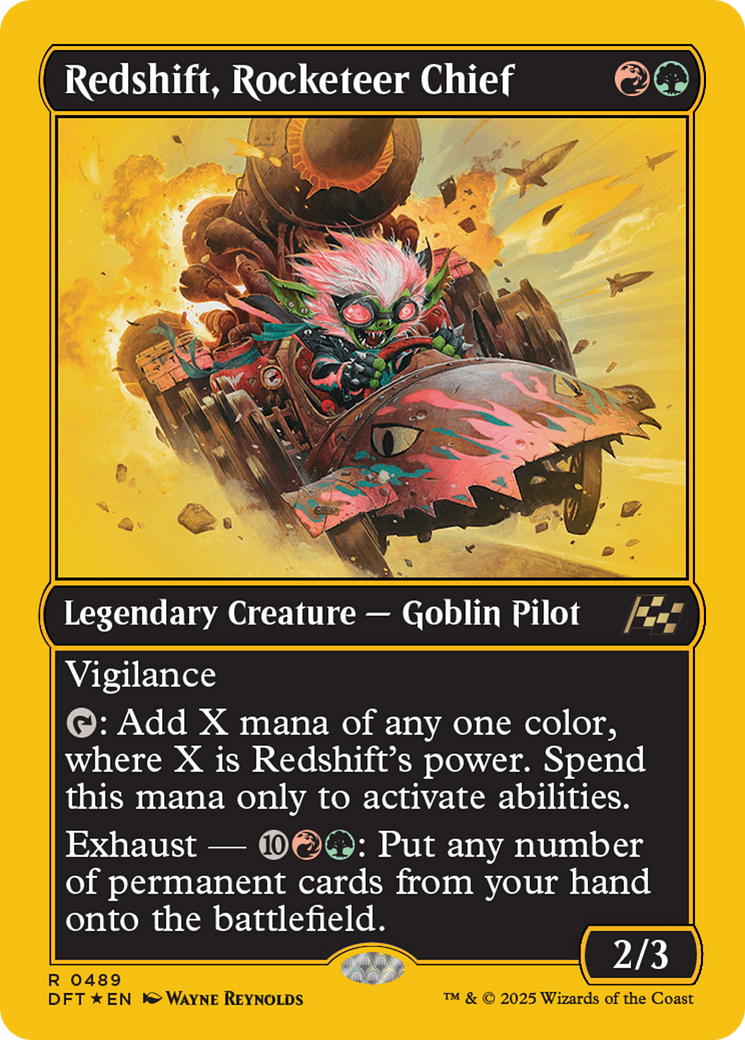 Redshift, Rocketeer Chief (First-Place Foil) [Aetherdrift] | Lots Moore NSW