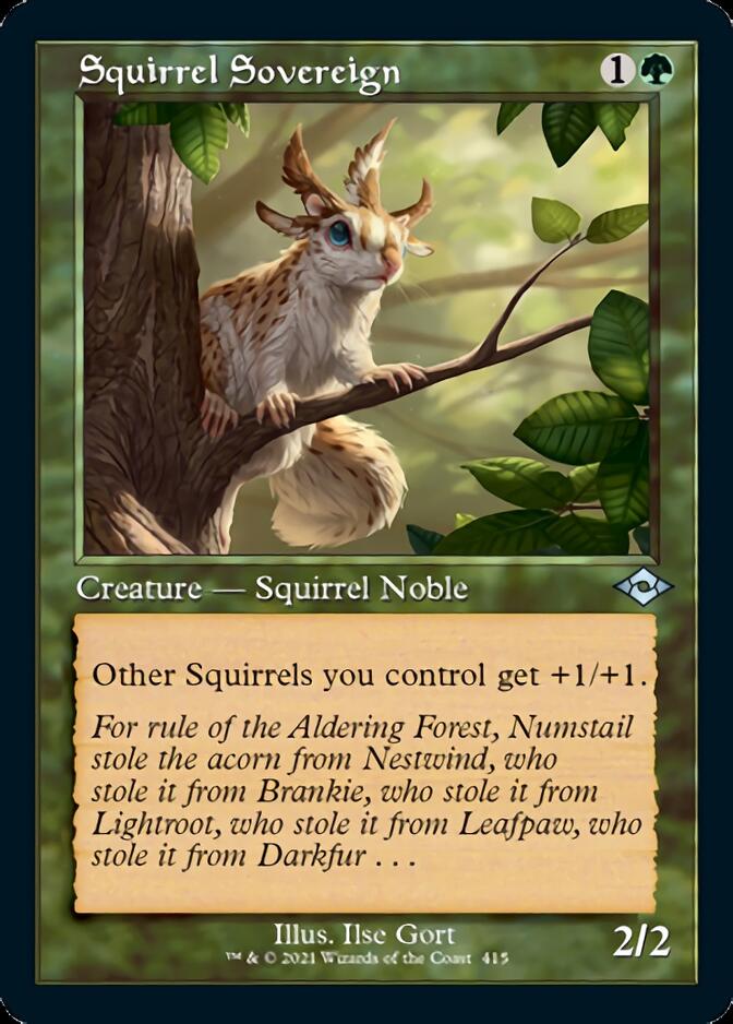 Squirrel Sovereign (Retro Foil Etched) [Modern Horizons 2] | Lots Moore NSW