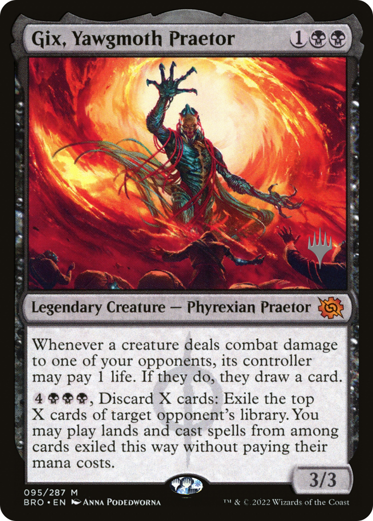 Gix, Yawgmoth Praetor (Promo Pack) [The Brothers' War Promos] | Lots Moore NSW