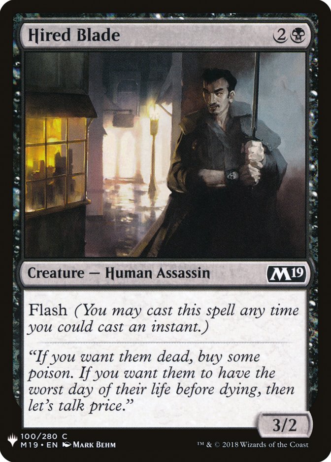 Hired Blade [Mystery Booster] | Lots Moore NSW