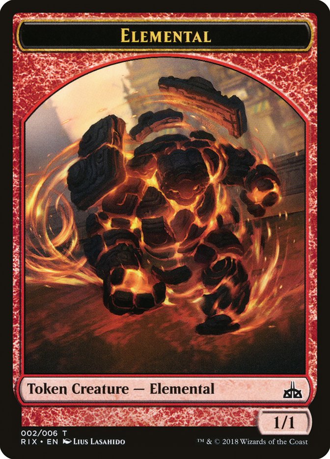 Elemental Token (002/006) [Rivals of Ixalan Tokens] | Lots Moore NSW