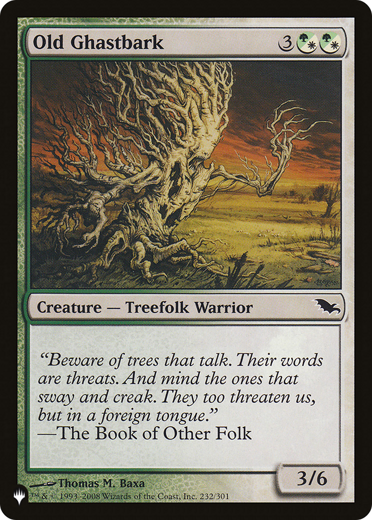 Old Ghastbark [The List] | Lots Moore NSW