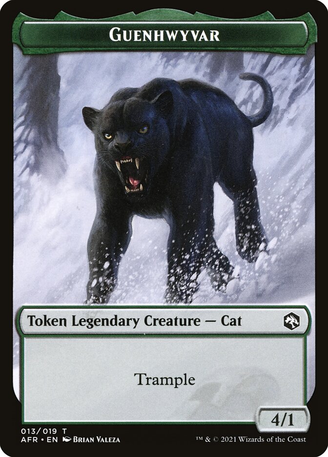 Devil // Guenhwyvar Double-Sided Token [Dungeons & Dragons: Adventures in the Forgotten Realms Tokens] | Lots Moore NSW