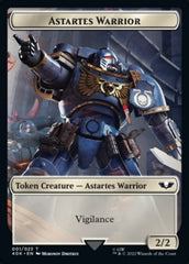 Astartes Warrior // Robot Double-Sided Token (Surge Foil) [Warhammer 40,000 Tokens] | Lots Moore NSW