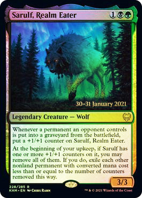 Sarulf, Realm Eater [Kaldheim Prerelease Promos] | Lots Moore NSW