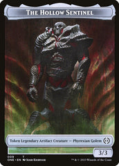Phyrexian Goblin // The Hollow Sentinel Double-Sided Token [Phyrexia: All Will Be One Tokens] | Lots Moore NSW