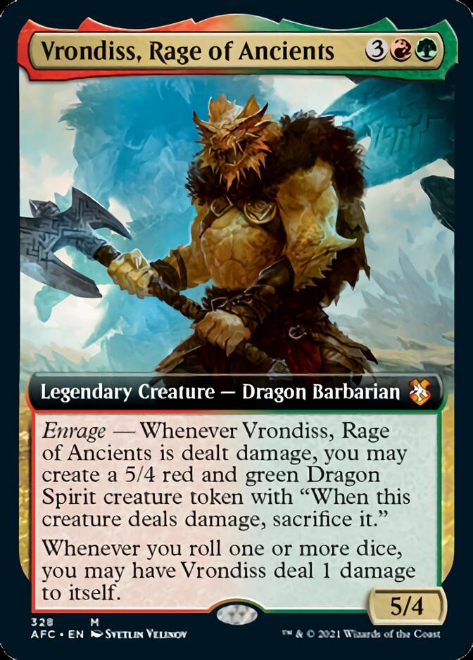 Vrondiss, Rage of Ancients (Extended Art) [Dungeons & Dragons: Adventures in the Forgotten Realms Commander] | Lots Moore NSW