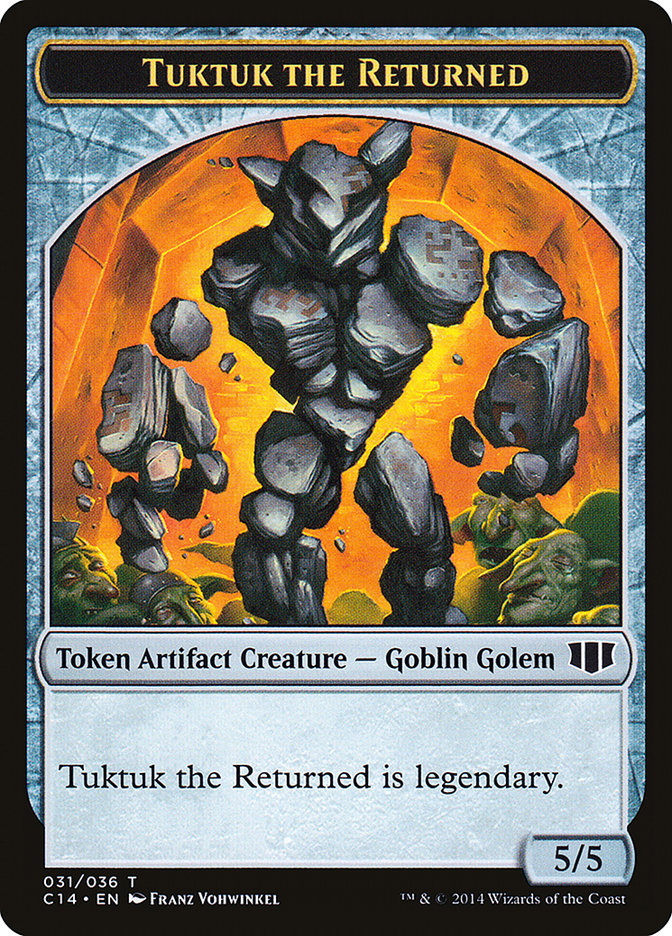 Daretti, Scrap Savant Emblem // Tuktuk the Returned Double-Sided Token [Commander 2014 Tokens] | Lots Moore NSW
