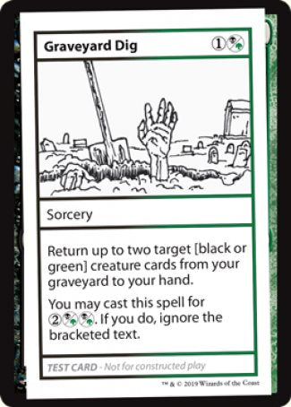 Graveyard Dig (2021 Edition) [Mystery Booster Playtest Cards] | Lots Moore NSW