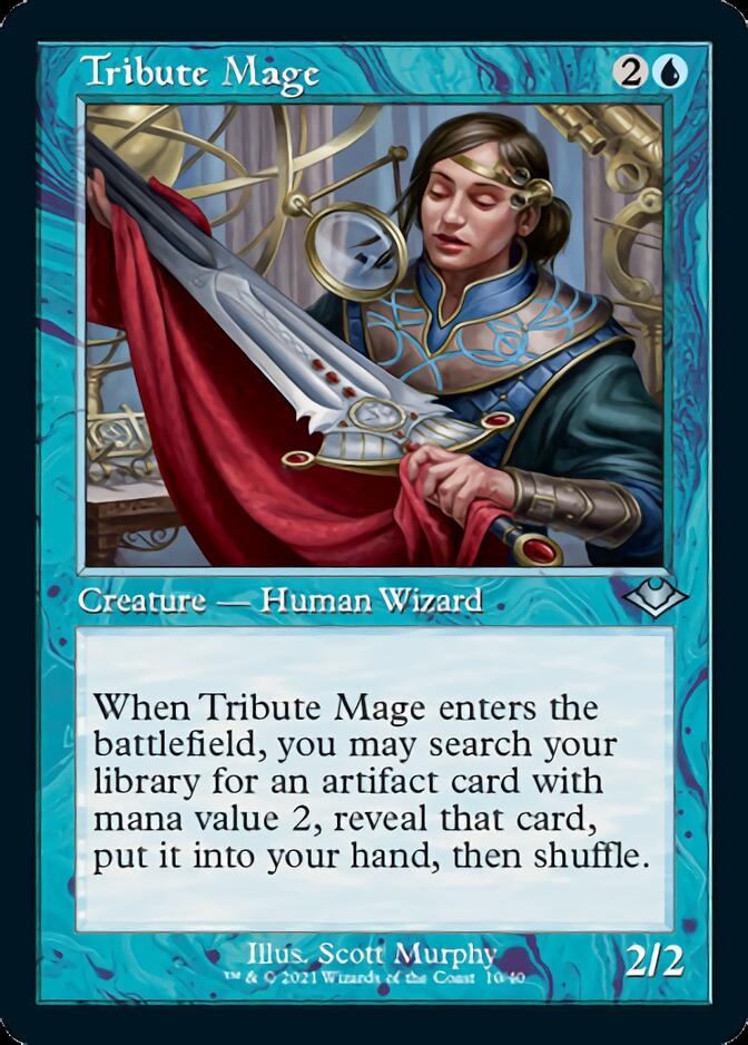 Tribute Mage (Retro Foil Etched) [Modern Horizons] | Lots Moore NSW