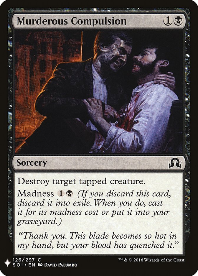 Murderous Compulsion [Mystery Booster] | Lots Moore NSW