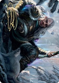 Jorn, God of Winter Art Card (Gold-Stamped Signature) [Kaldheim Art Series] | Lots Moore NSW