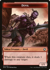 Devil // Icingdeath, Frost Tongue Double-Sided Token [Dungeons & Dragons: Adventures in the Forgotten Realms Tokens] | Lots Moore NSW