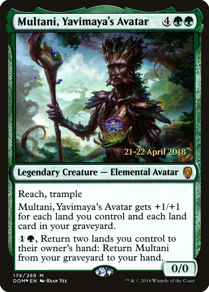 Multani, Yavimaya's Avatar [Dominaria Prerelease Promos] | Lots Moore NSW
