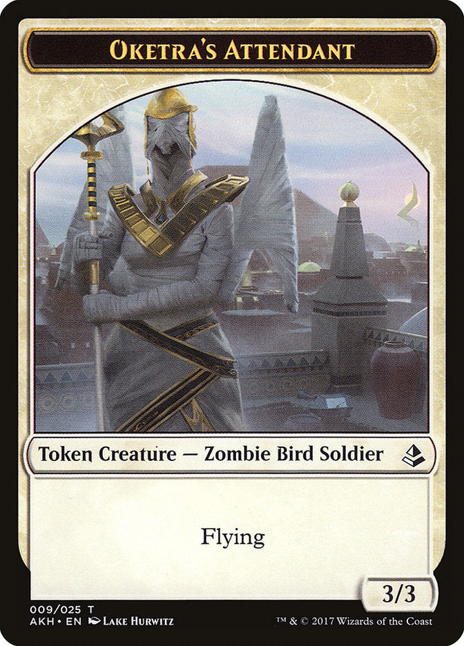 Oketra's Attendant // Beast Double-Sided Token [Amonkhet Tokens] | Lots Moore NSW