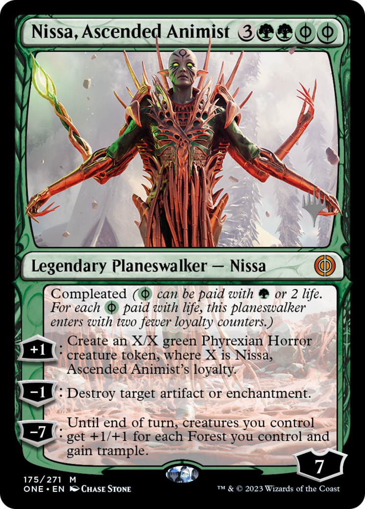 Nissa, Ascended Animist (Promo Pack) [Phyrexia: All Will Be One Promos] | Lots Moore NSW