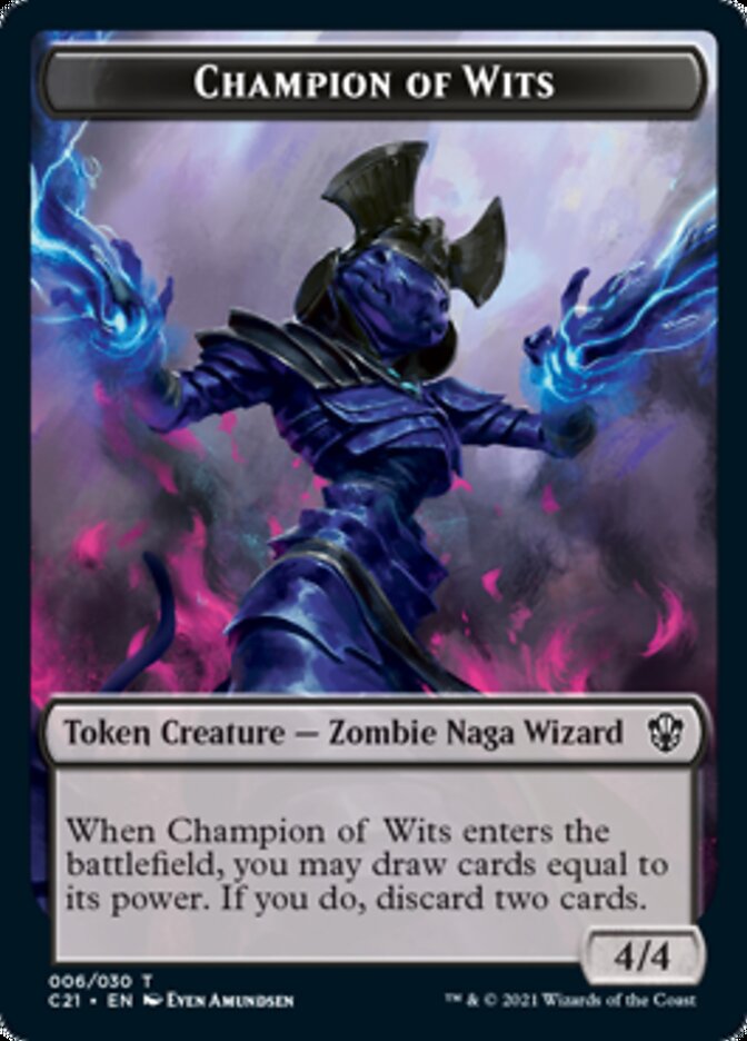 Eldrazi // Champion of Wits Double-Sided Token [Commander 2021 Tokens] | Lots Moore NSW