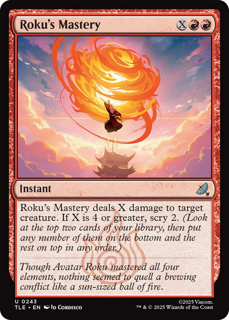 Roku's Mastery [Avatar: The Last Airbender: Eternal-Legal] | Lots Moore NSW