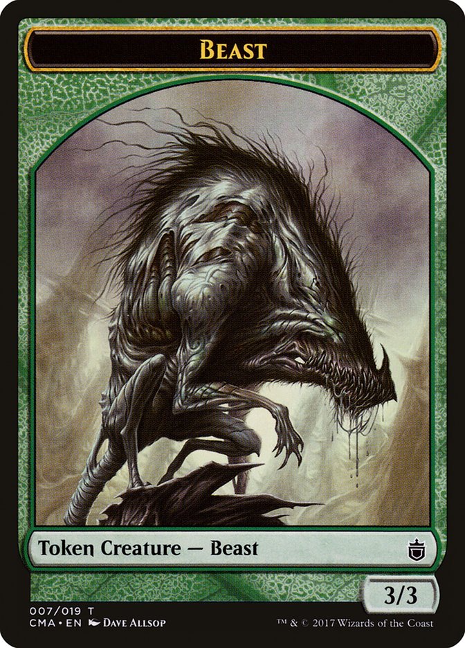 Beast Token (007/019) [Commander Anthology Tokens] | Lots Moore NSW