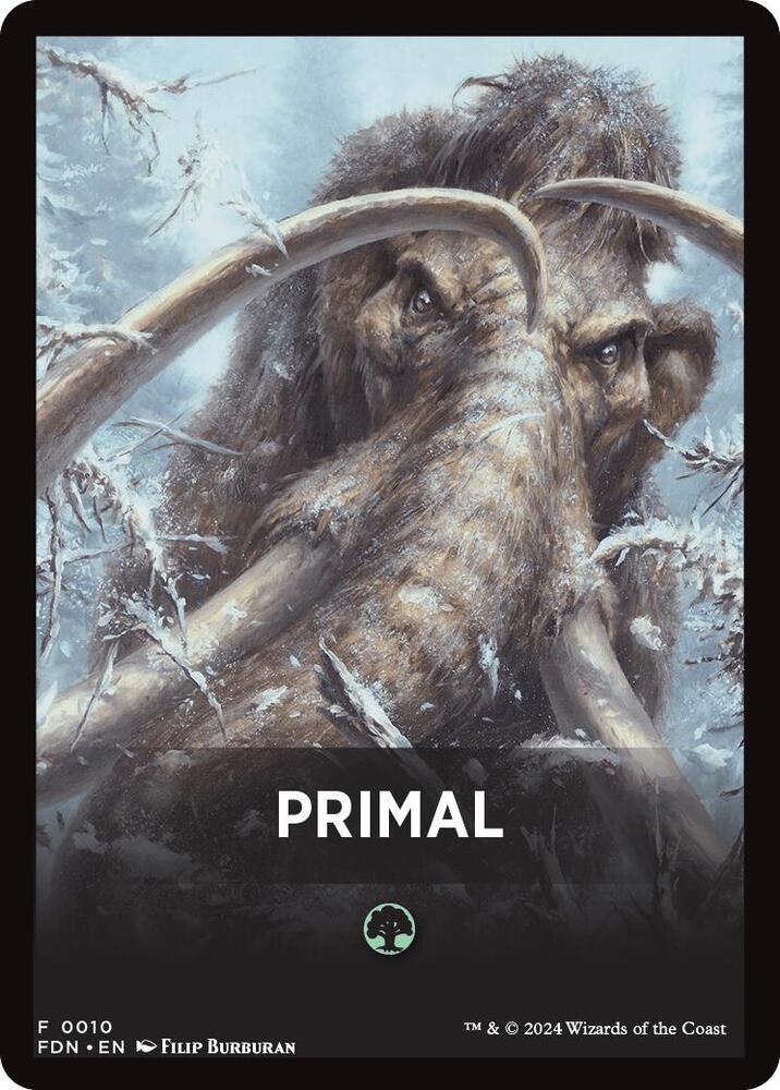 Primal Theme Card [Foundations Tokens] | Lots Moore NSW