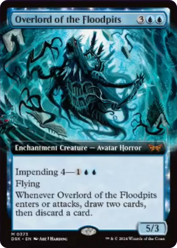 Overlord of the Floodpits (Extended Art) [Duskmourn: House of Horror] | Lots Moore NSW