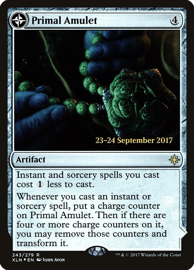 Primal Amulet // Primal Wellspring [Ixalan Prerelease Promos] | Lots Moore NSW