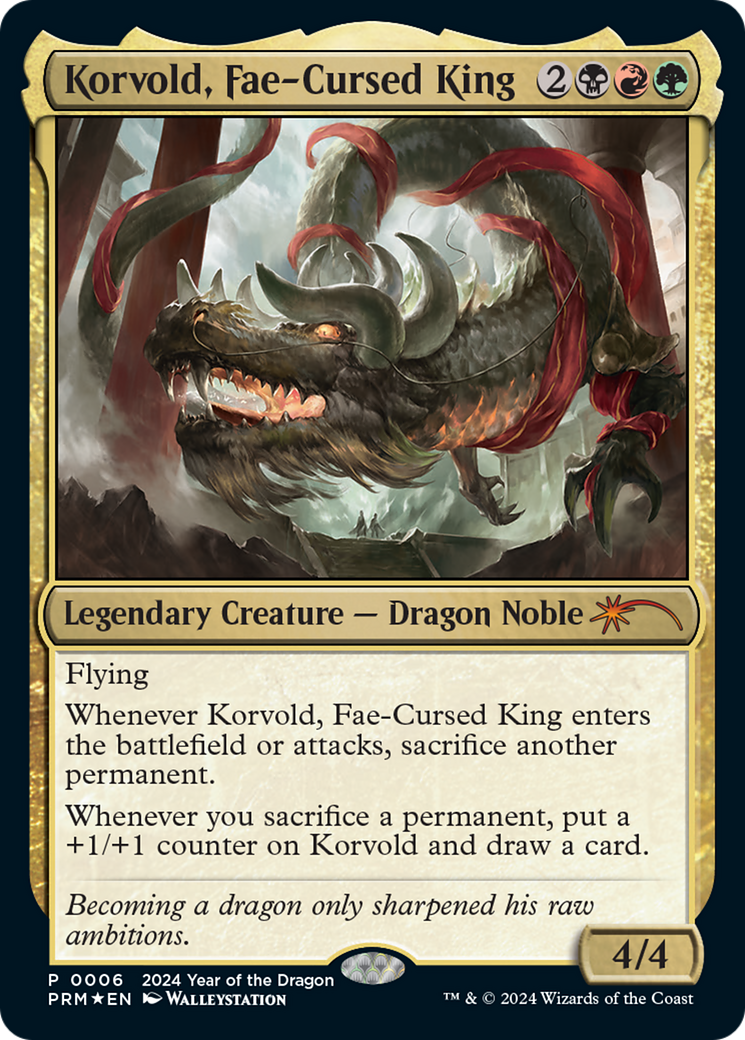 Korvold, Fae-Cursed King (Year of the Dragon 2024) [Standard Showdown Promos] | Lots Moore NSW