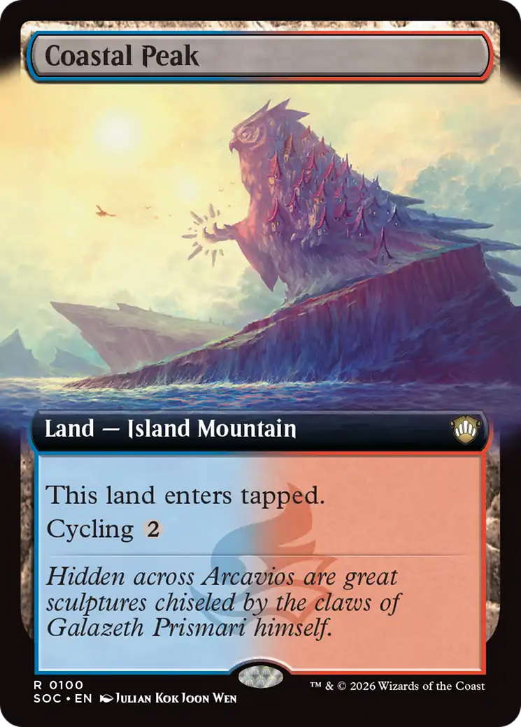 Coastal Peak (Extended Art) [Secrets of Strixhaven Commander] | Lots Moore NSW