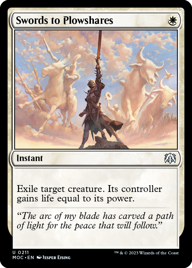 Swords to Plowshares [March of the Machine Commander] | Lots Moore NSW