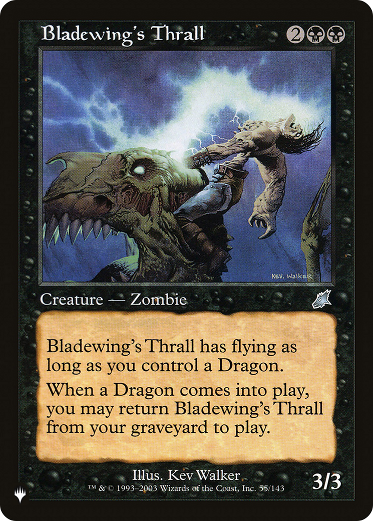 Bladewing's Thrall [The List] | Lots Moore NSW