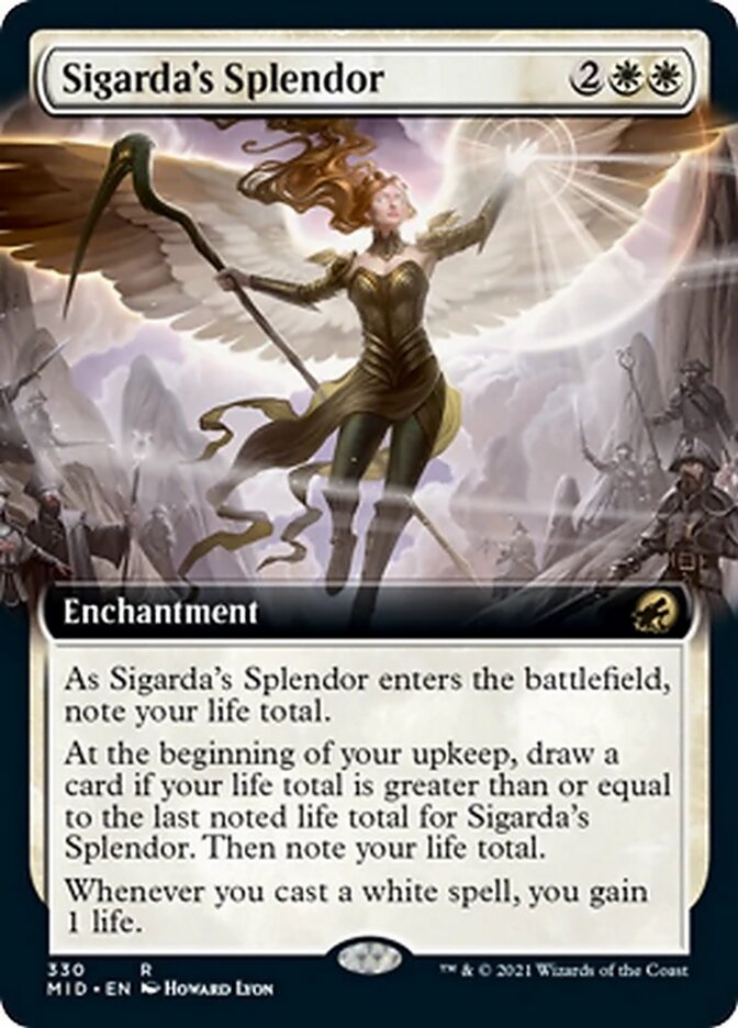 Sigarda's Splendor (Extended Art) [Innistrad: Midnight Hunt] | Lots Moore NSW