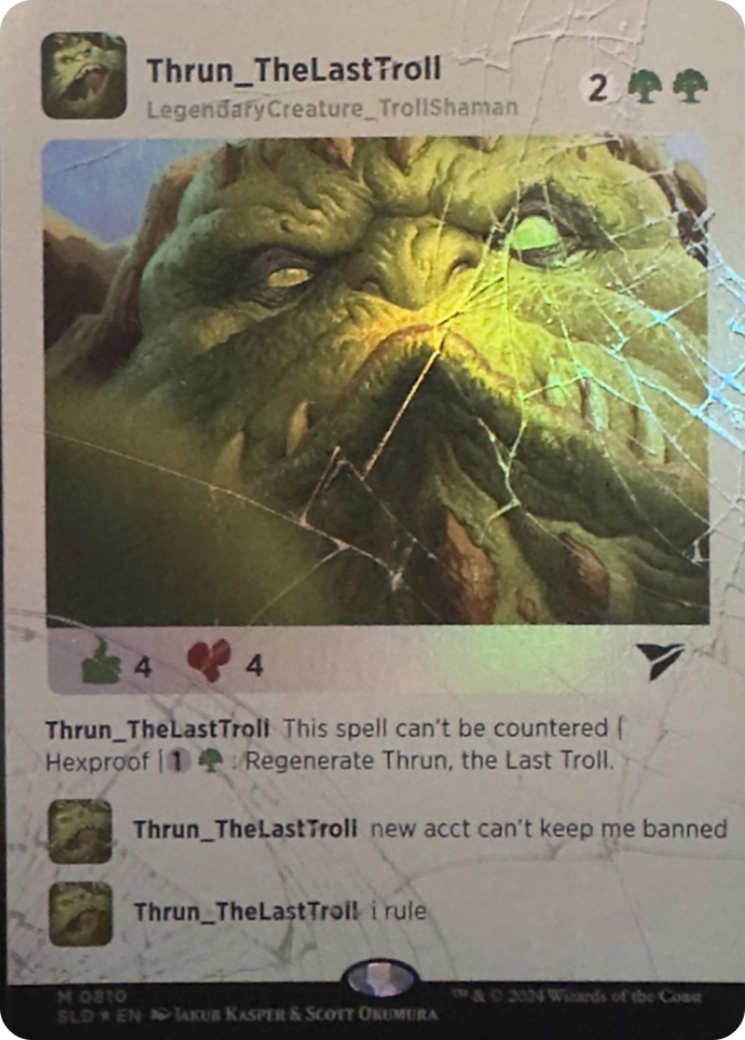 Thrun, the Last Troll (Rainbow Foil) [Secret Lair Drop Series] | Lots Moore NSW