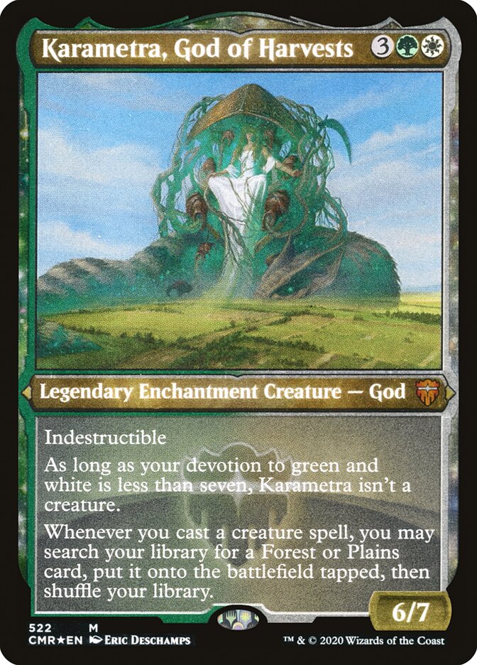 Karametra, God of Harvests (Etched) [Commander Legends] | Lots Moore NSW