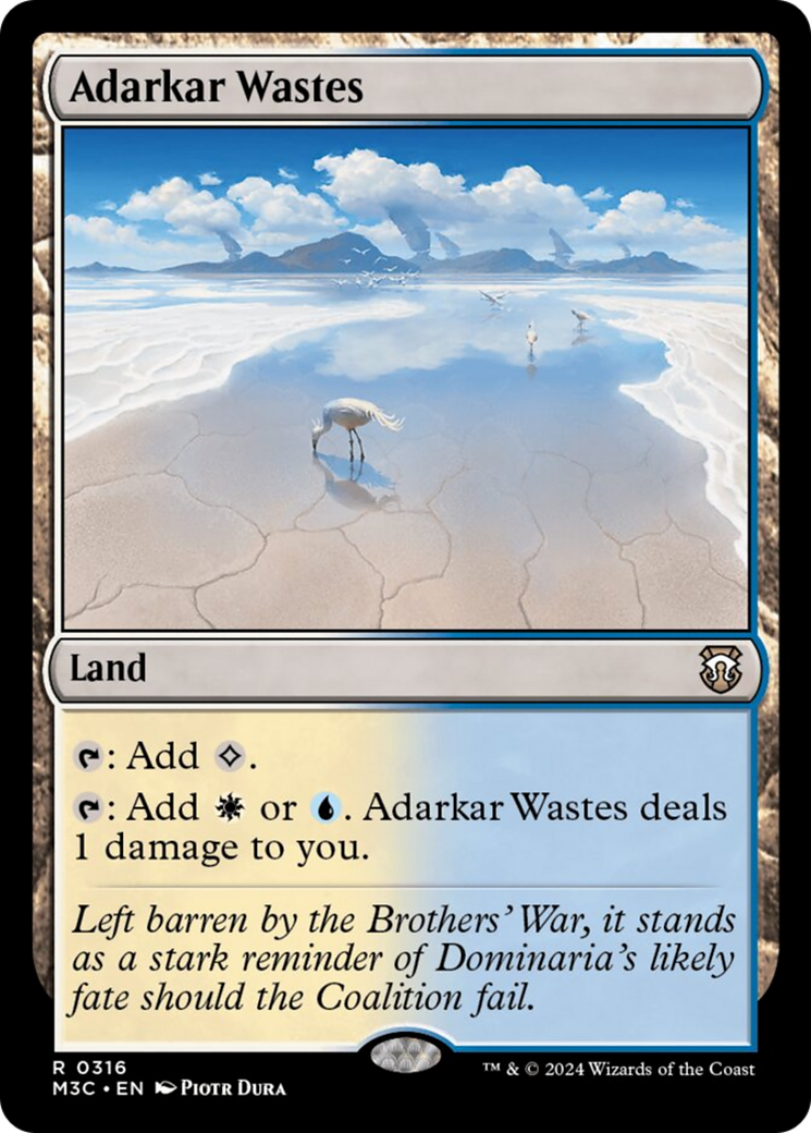 Adarkar Wastes (Ripple Foil) [Modern Horizons 3 Commander] | Lots Moore NSW