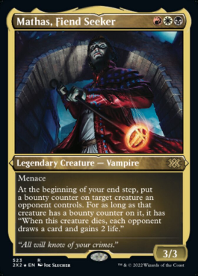 Mathas, Fiend Seeker (Foil Etched) [Double Masters 2022] | Lots Moore NSW