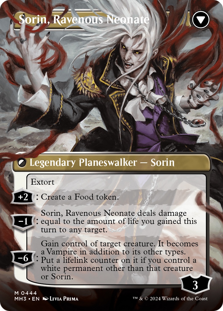 Sorin of House Markov // Sorin, Ravenous Neonate (Borderless) [Modern Horizons 3] | Lots Moore NSW