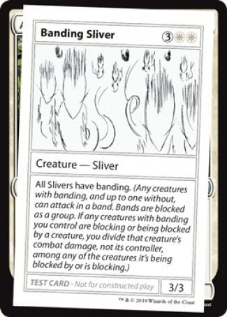 Banding Sliver (2021 Edition) [Mystery Booster Playtest Cards] | Lots Moore NSW