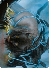Bind the Monster Art Card (Gold-Stamped Signature) [Kaldheim Art Series] | Lots Moore NSW