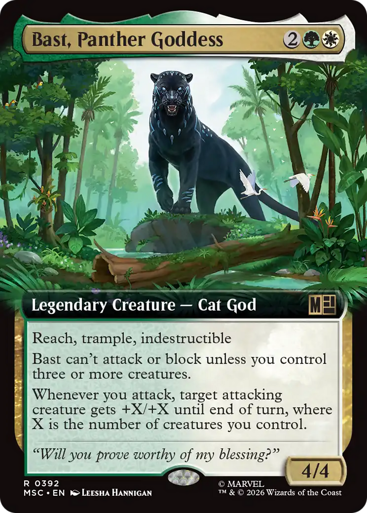Bast, Panther Goddess (Extended Art) [Marvel Super Heroes Commander] | Lots Moore NSW