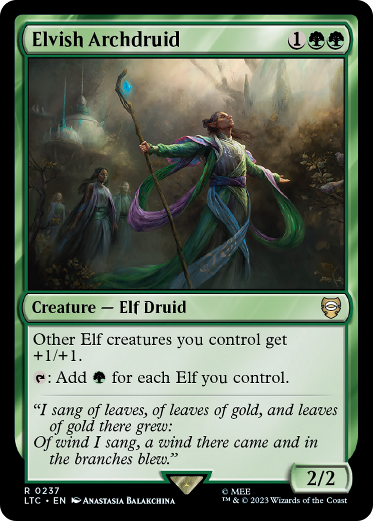 Elvish Archdruid [The Lord of the Rings: Tales of Middle-Earth Commander] | Lots Moore NSW