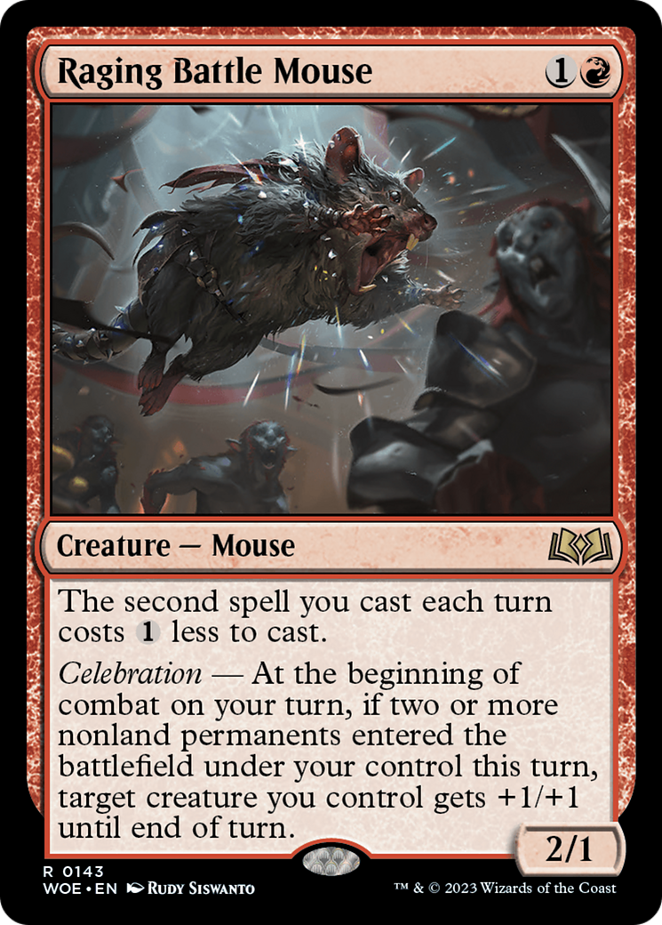 Raging Battle Mouse [Wilds of Eldraine] | Lots Moore NSW