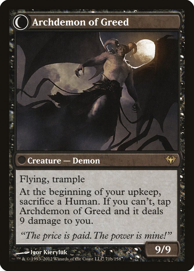 Ravenous Demon // Archdemon of Greed [Dark Ascension] | Lots Moore NSW