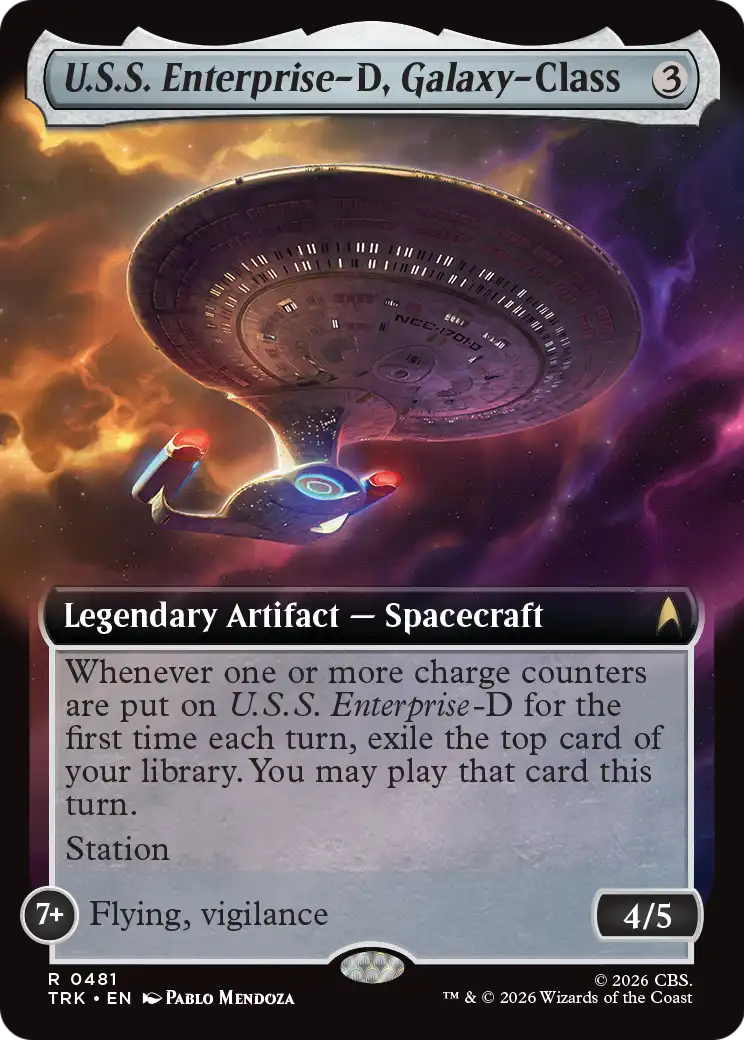 U.S.S. Enterprise-D, Galaxy-Class (Extended Art) [Star Trek] | Lots Moore NSW