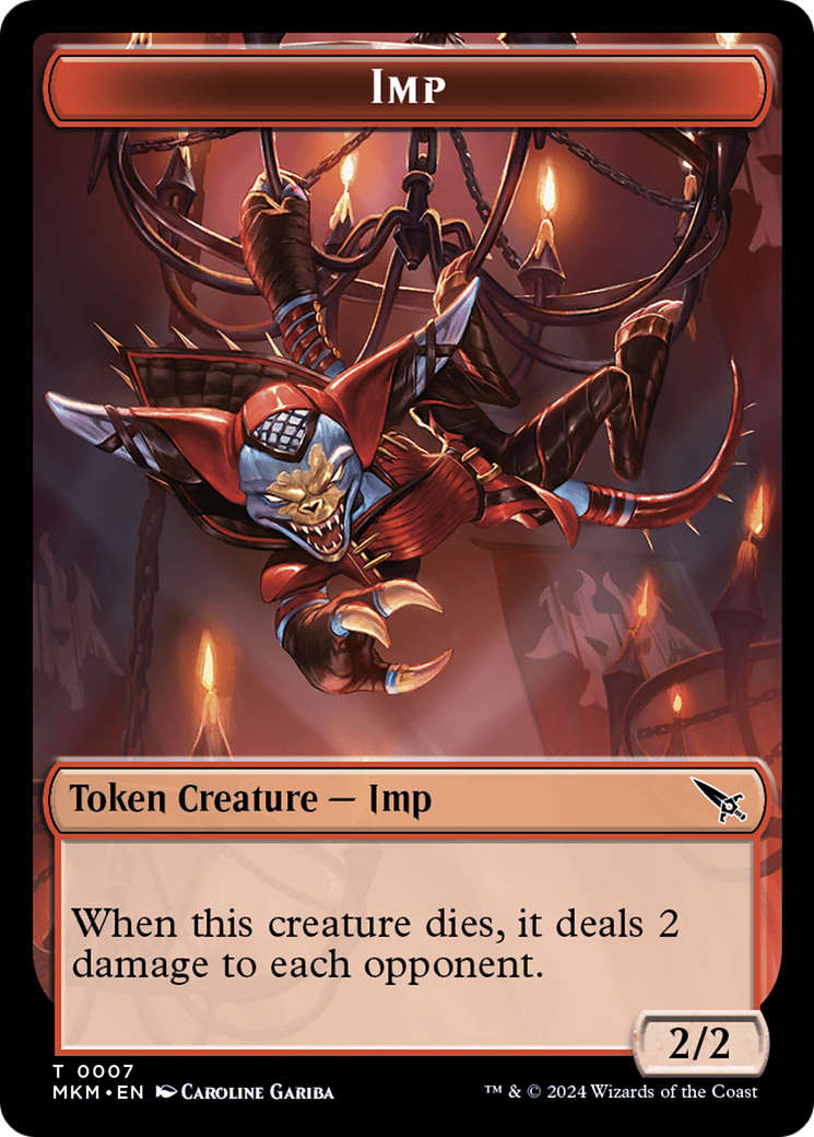 Detective // Imp Double-Sided Token [Murders at Karlov Manor Tokens] | Lots Moore NSW