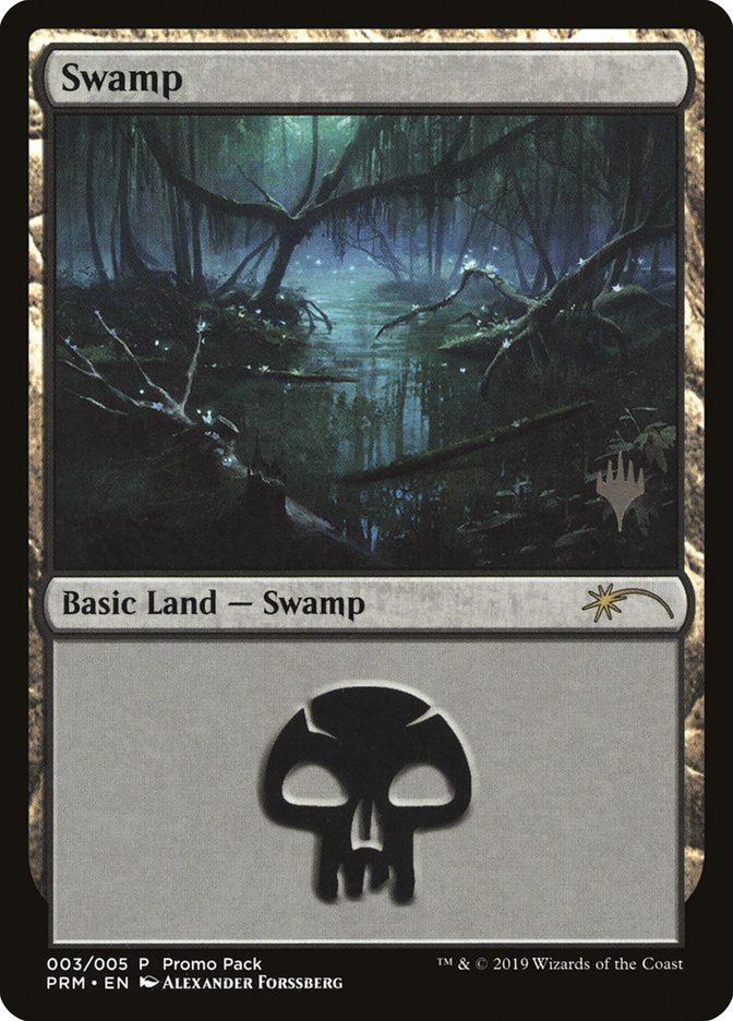 Swamp (3) [Core Set 2020 Promo Pack] | Lots Moore NSW