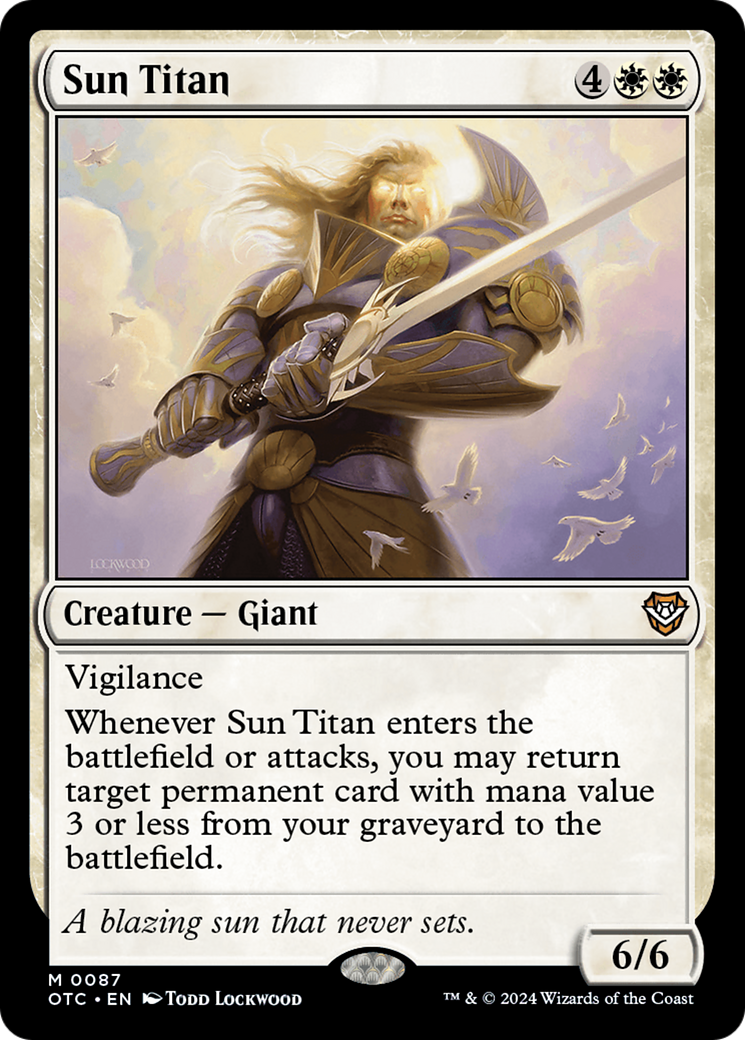 Sun Titan [Outlaws of Thunder Junction Commander] | Lots Moore NSW