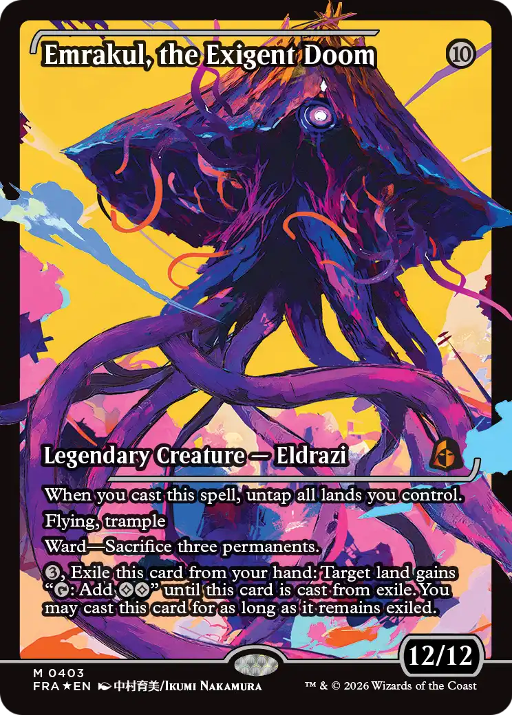 Emrakul, the Exigent Doom (Showcase) [Reality Fracture] | Lots Moore NSW